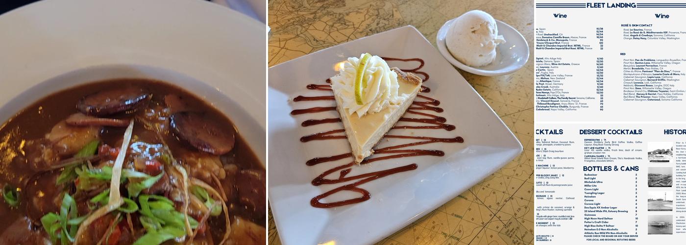 Fleet Landing Restaurant & Bar Menu