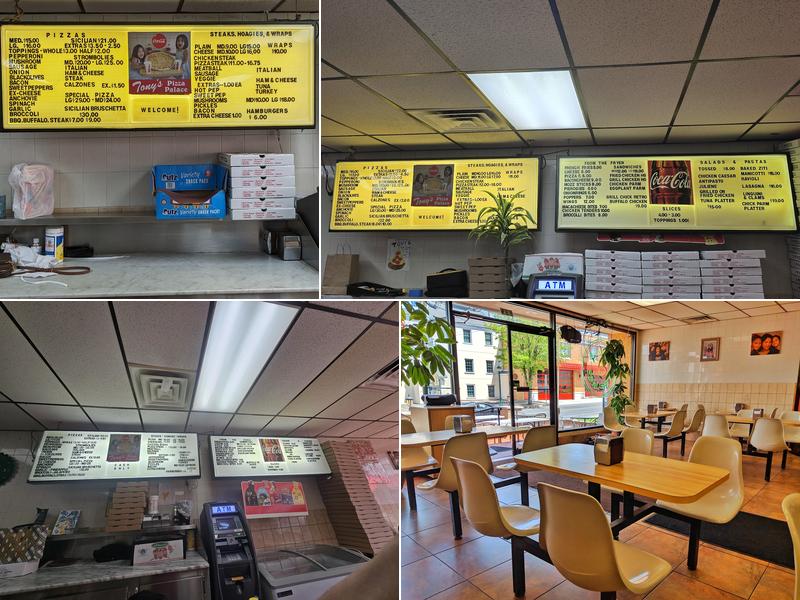 Tony's Pizza Palace Menu