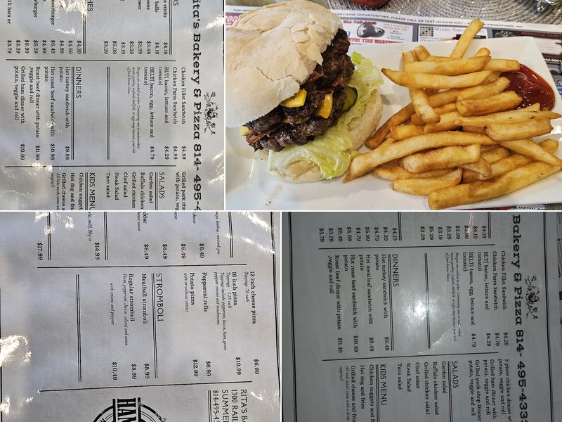 Rita's Bakery & Pizza Menu