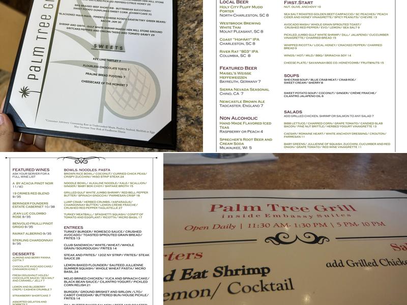Palm Tree Grill Menu