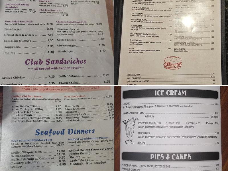 Diffy's Family Restaurant Menu