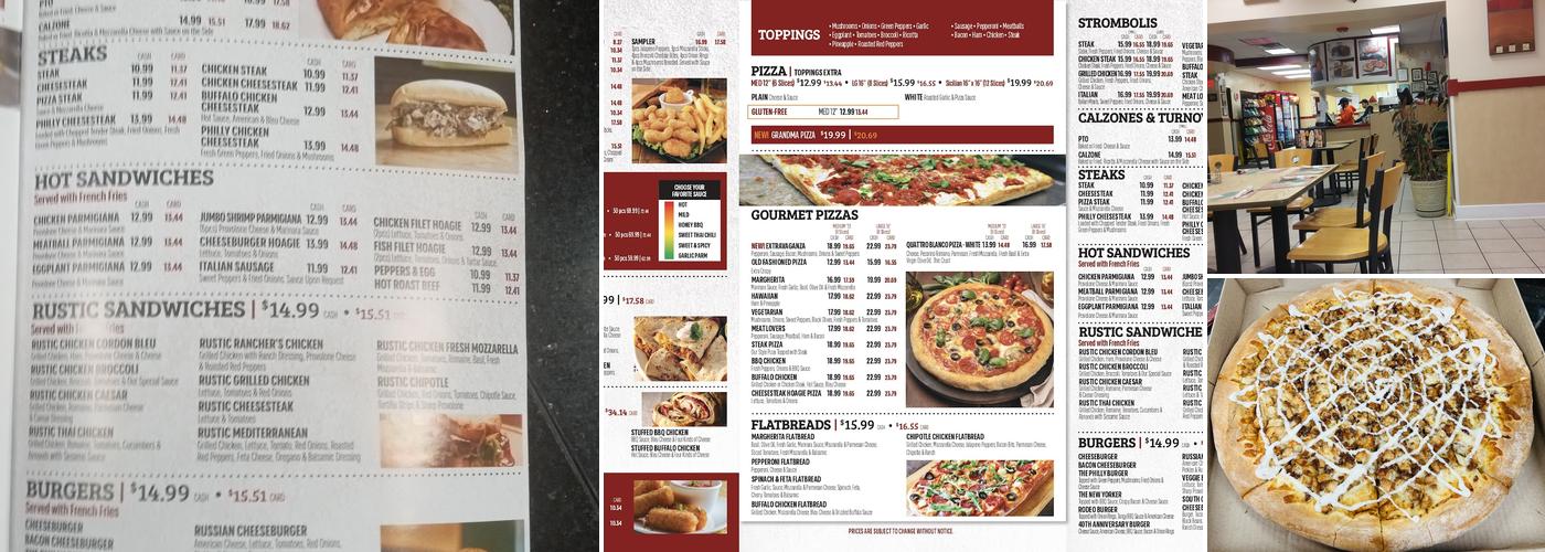 Little Pat's Pizza and Pasta Menu
