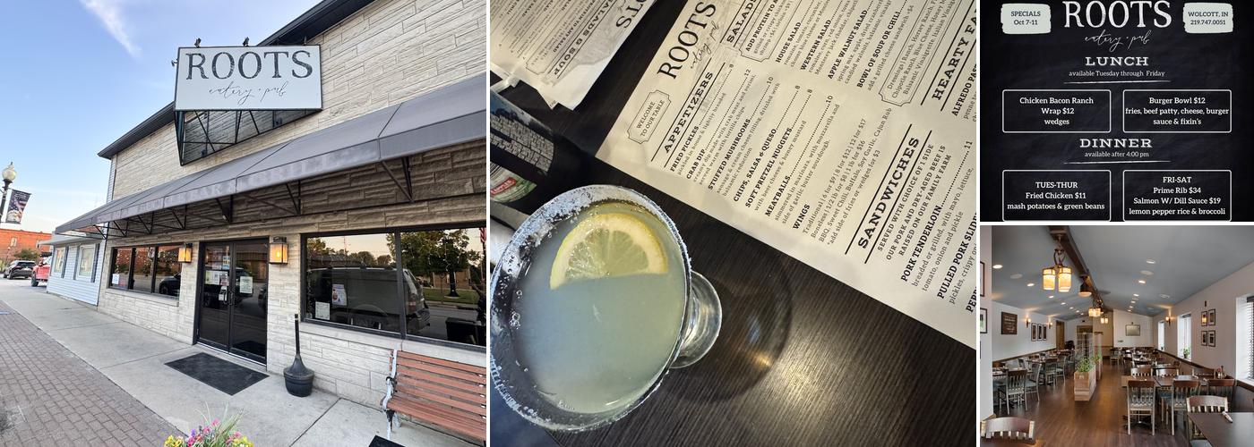 Roots Eatery and Pub Menu