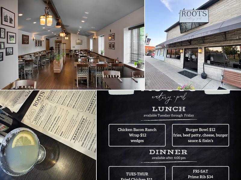 Roots Eatery and Pub Menu