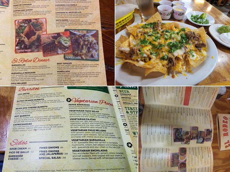 El Rodeo Menu