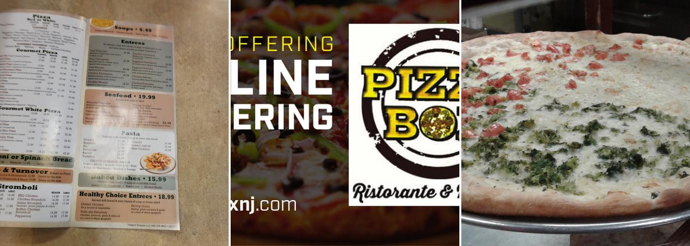 Pizza Box Menu