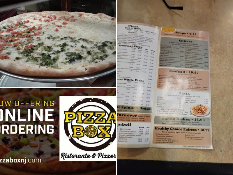Pizza Box Menu