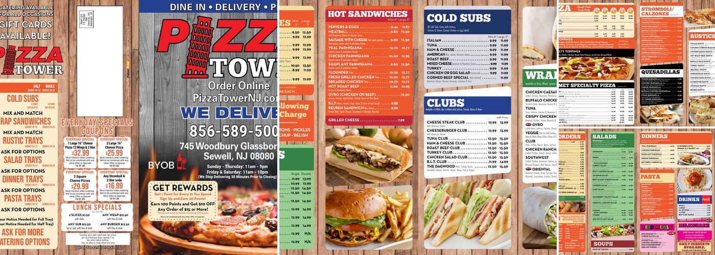 Pizza Tower Menu