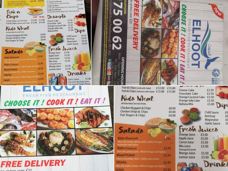 Elhoot Restaurant Menu