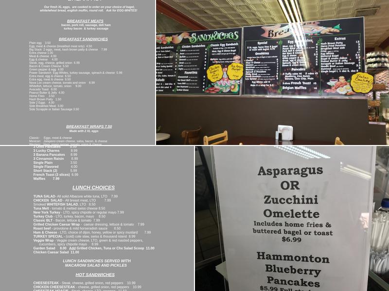 Bellevue Bagel Cafe Menu