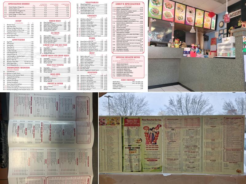 New Bamboo Garden Menu