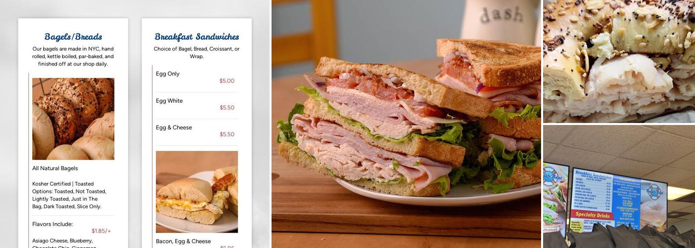 Bagel Boat Menu