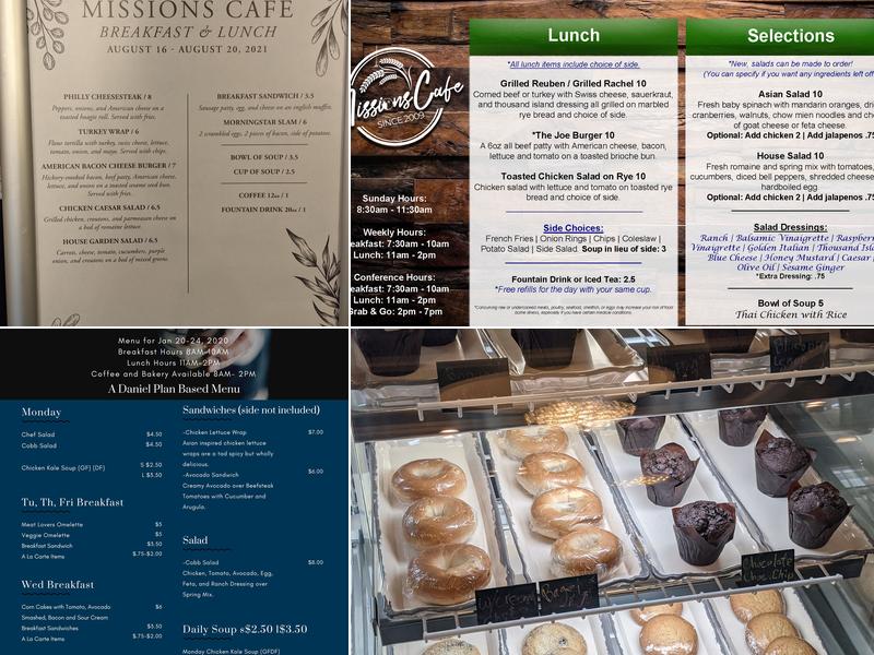 Missions Cafe Menu