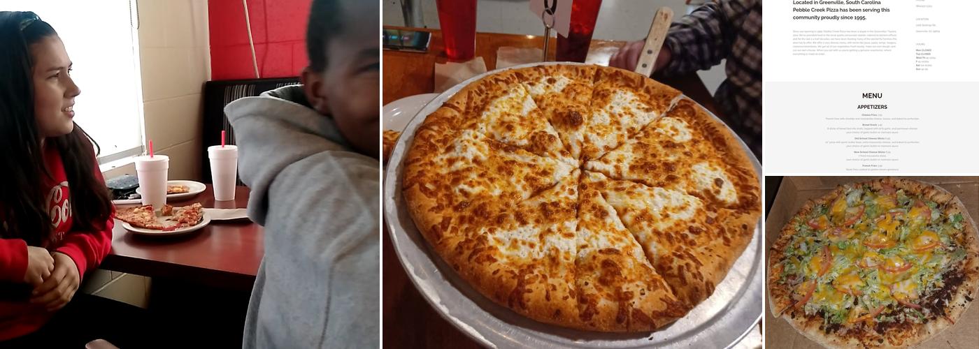 Pebble Creek Pizza Menu