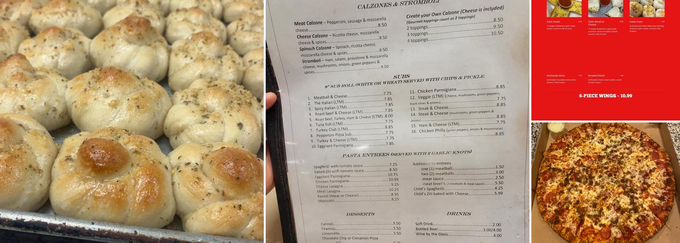 Bertolo's Pizza Menu