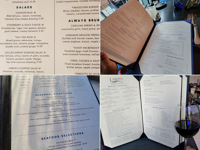 Larkin's Menu