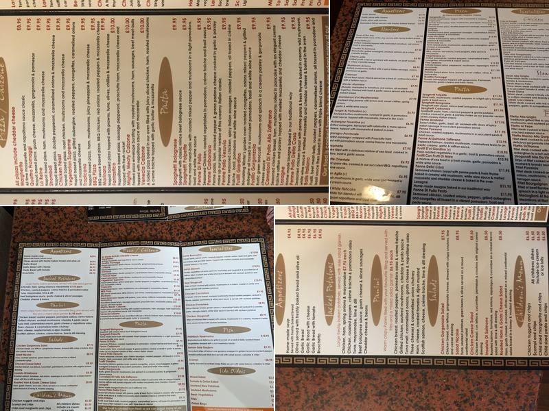 Da Vinci Menu