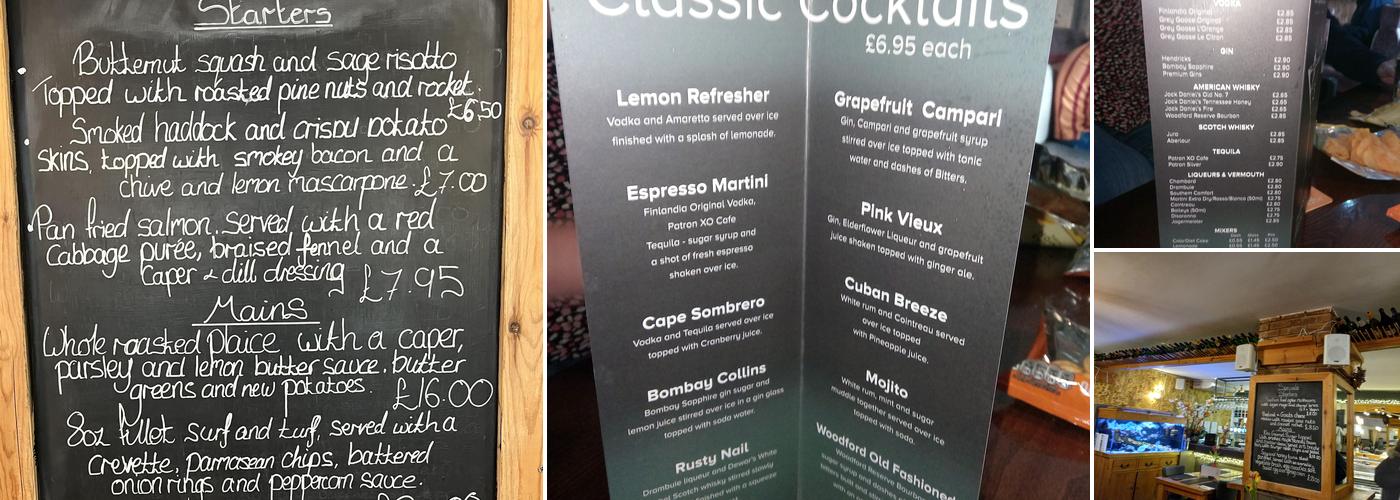 The Tilted Barrel Menu