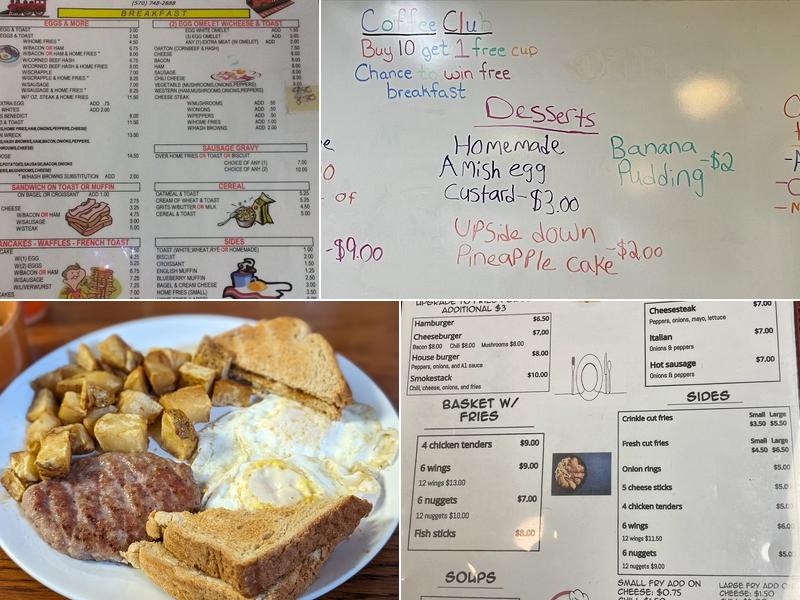 Train Station Restaurant Menu