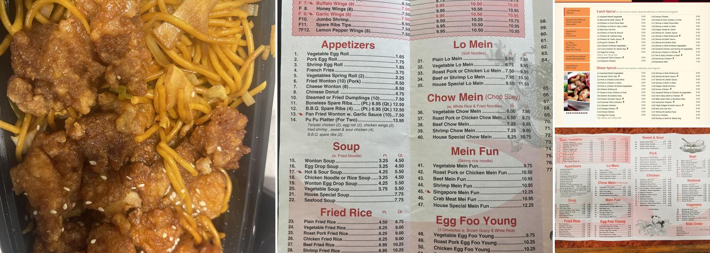 First Wok Menu
