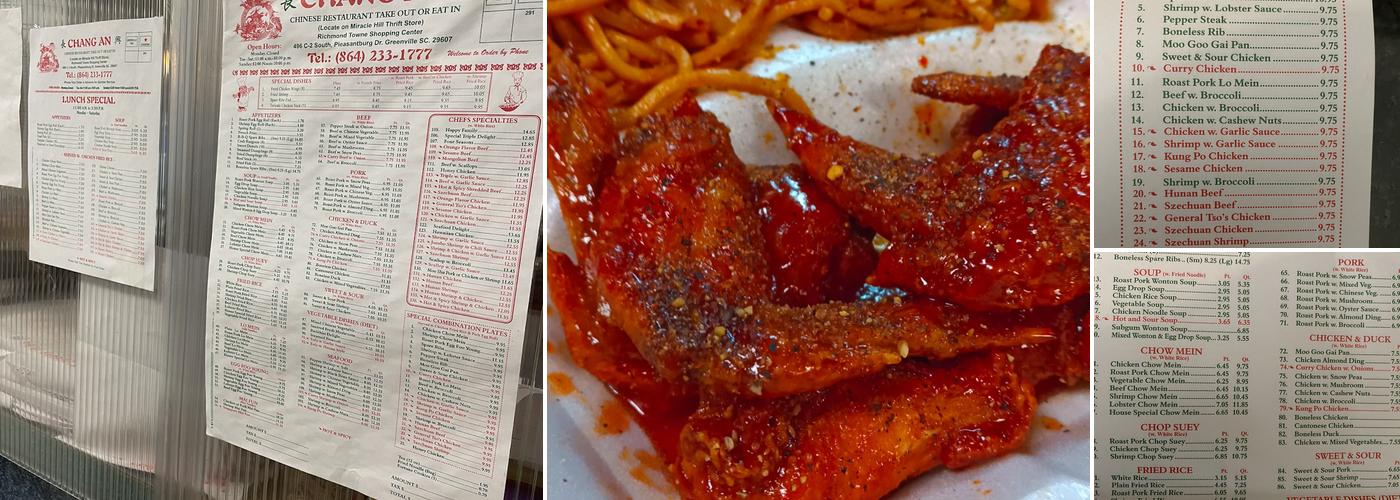 Chang An Restaurant Menu