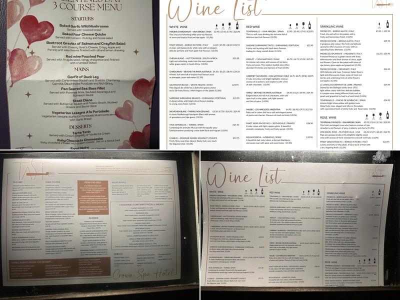 Taste Restaurant Menu