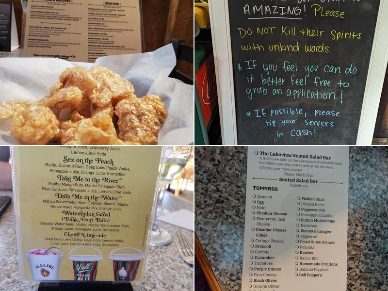 Lakeview Steakhouse and Bar Menu