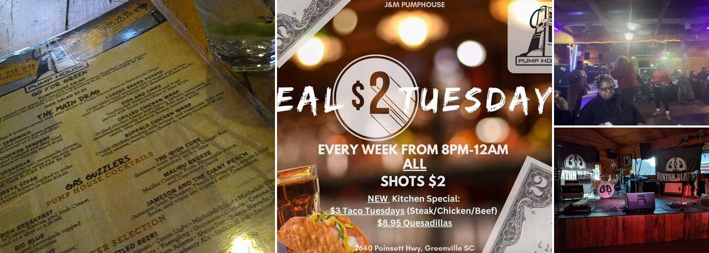 The Pumphouse Grill Menu