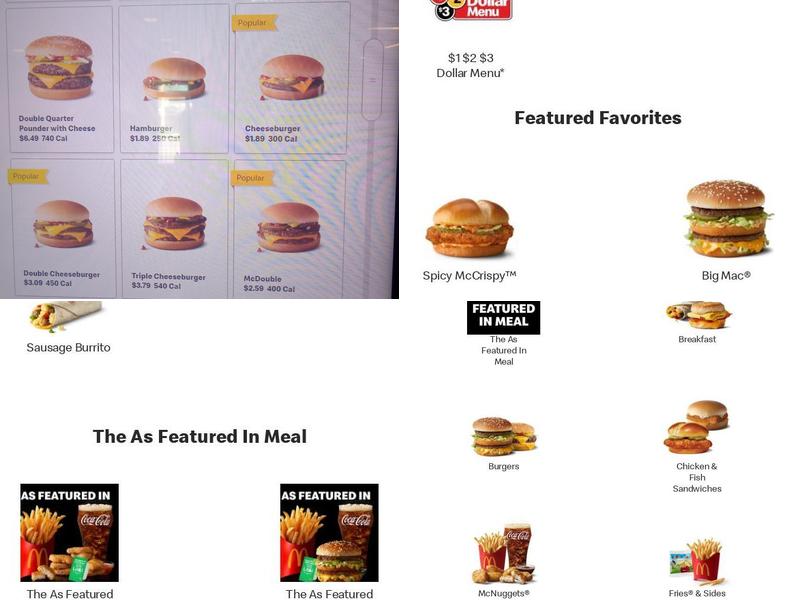 McDonald's Menu