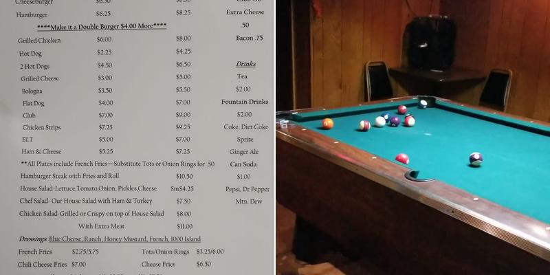 Southend Bar & Grill Menu