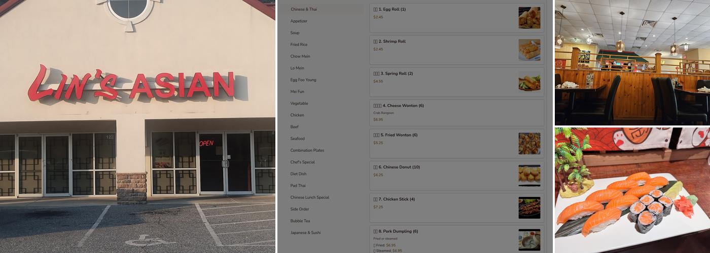 Lin's Asian Cuisine Menu