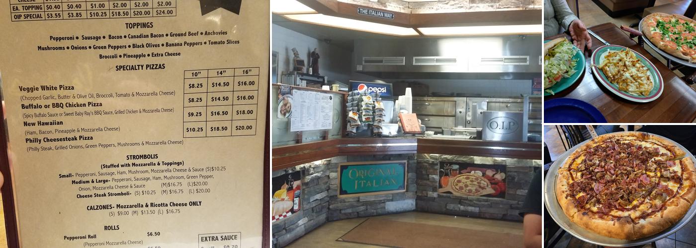 Original Italian Pizza Pa Menu