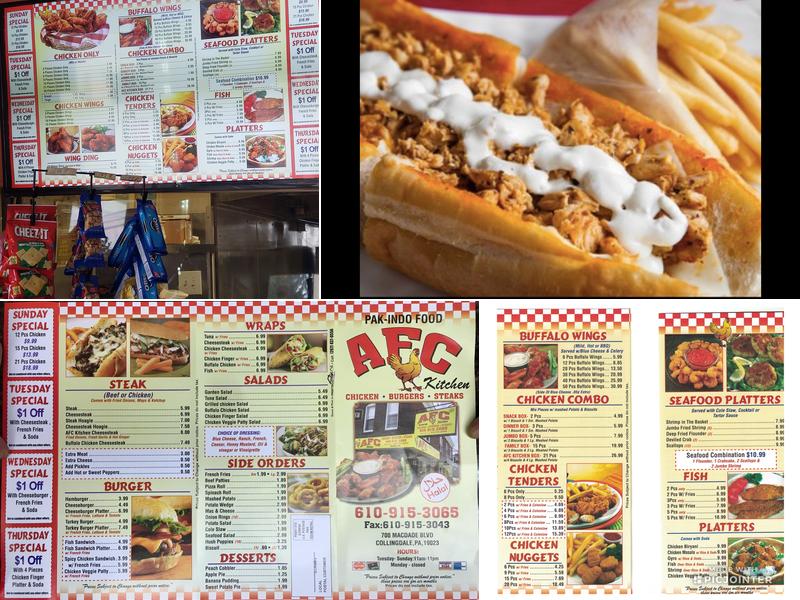 AFC Kitchen Menu