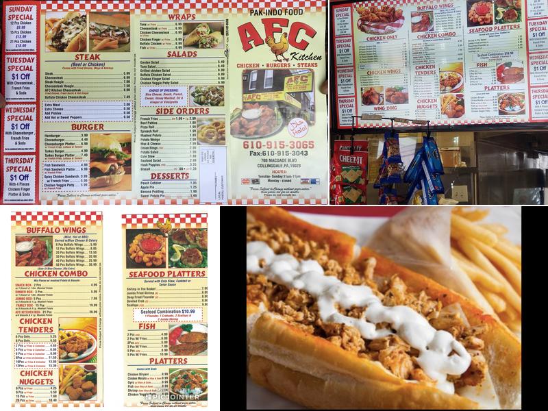 AFC Kitchen Menu