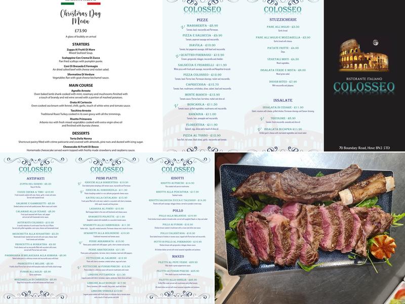 Colosseo - Authentic Italian Restaurant Menu