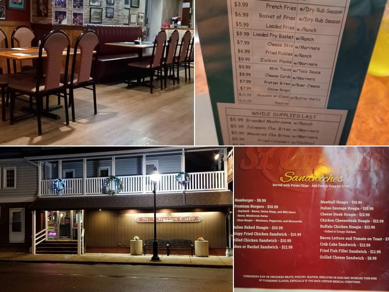 St Charles Cafe Menu