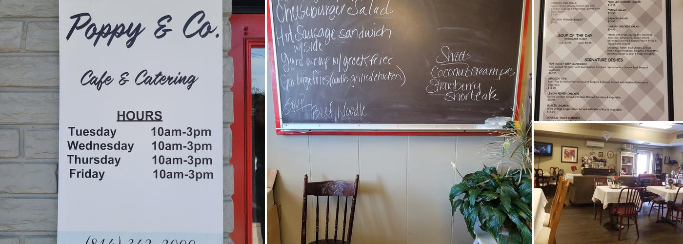 Poppy & Co Cafe Menu