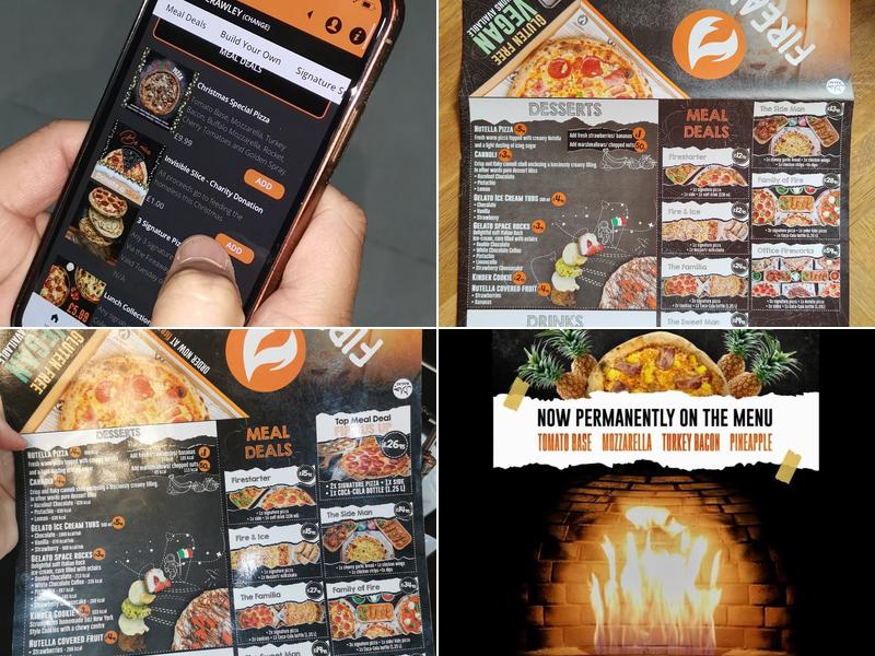 Fireaway Crawley Menu