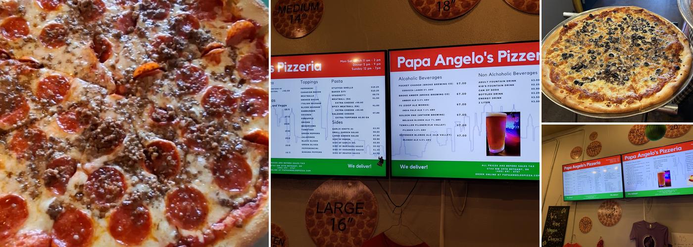 Papa Angelo's Pizzeria Menu