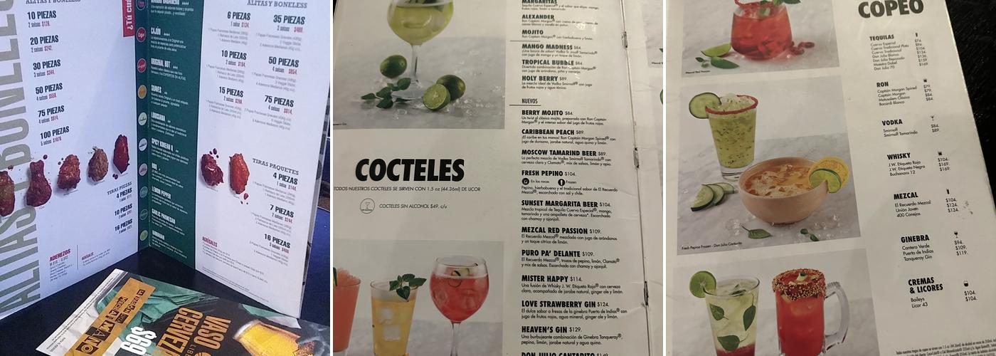 Wingstop Nogales Menu