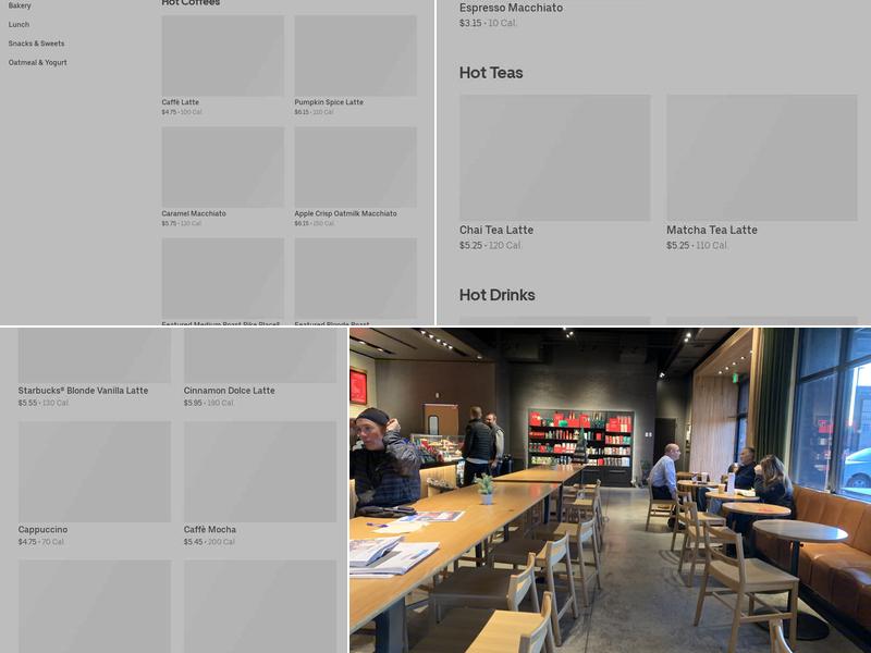 Starbucks Menu