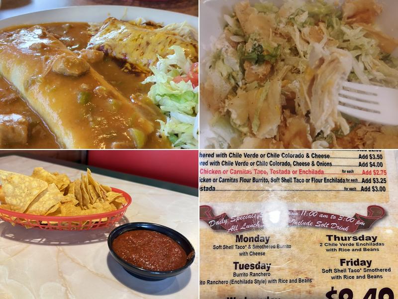 La Frontera Méxican Restaurant Menu