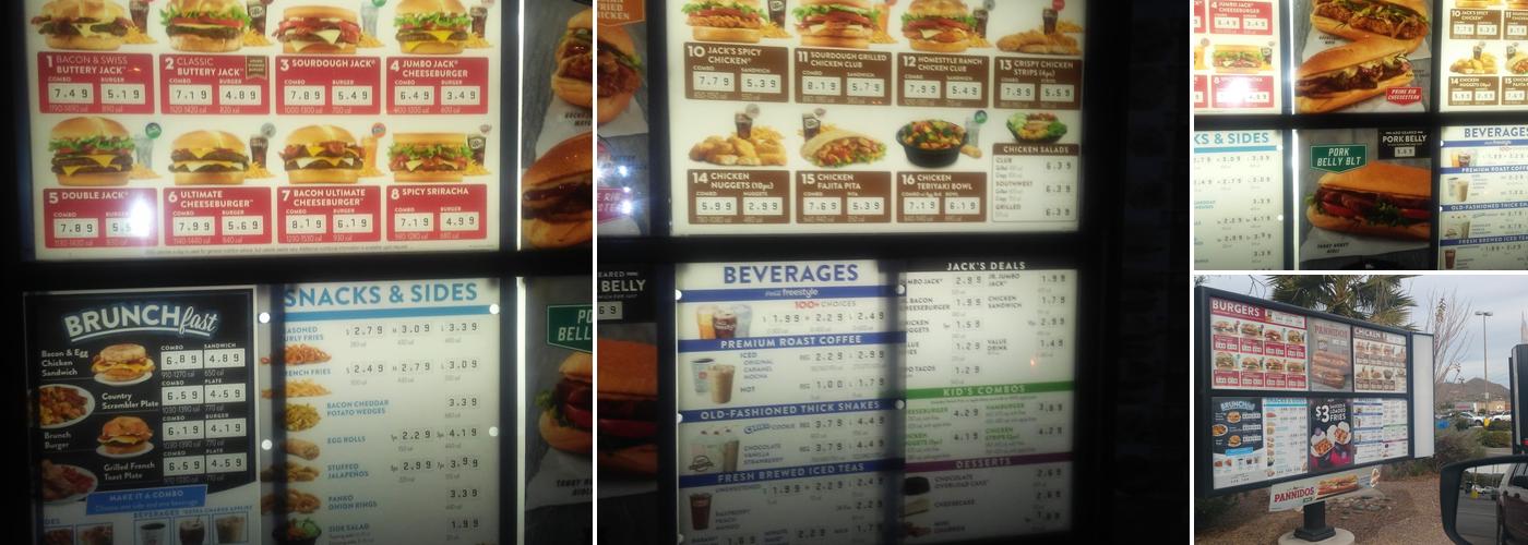 Jack In The Box Menu