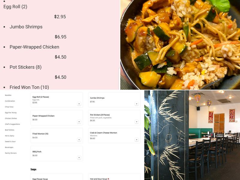 New Dragon Diner Menu