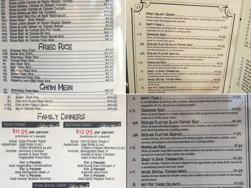 China Kitchen Menu
