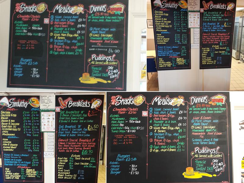 Garwick Cafe Menu