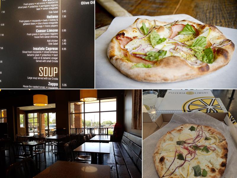 Pizzeria Limone Menu