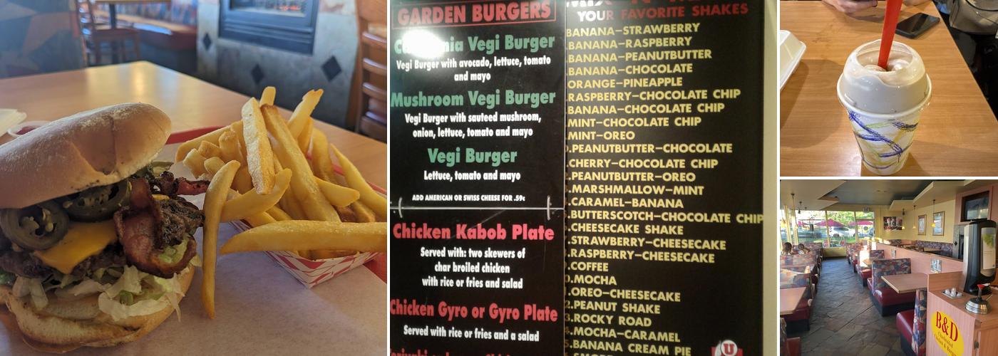 B&D Burger Menu