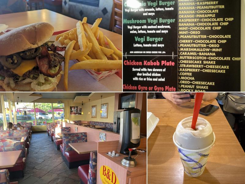 B&D Burger Menu