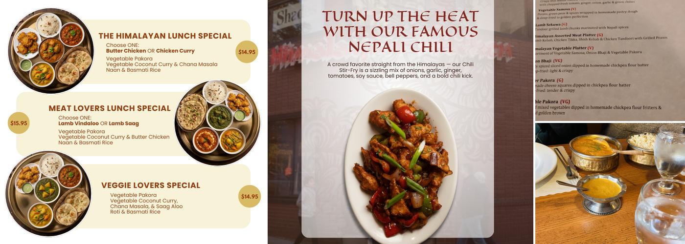Himalayan Kitchen Menu